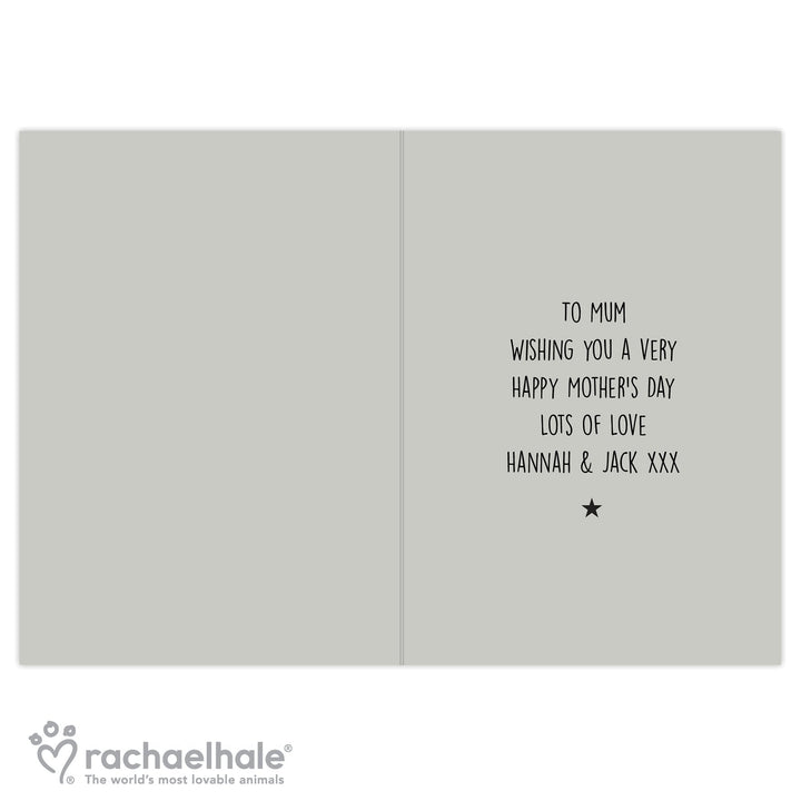 Personalised Rachael Hale 'Nice, Normal Family' Card