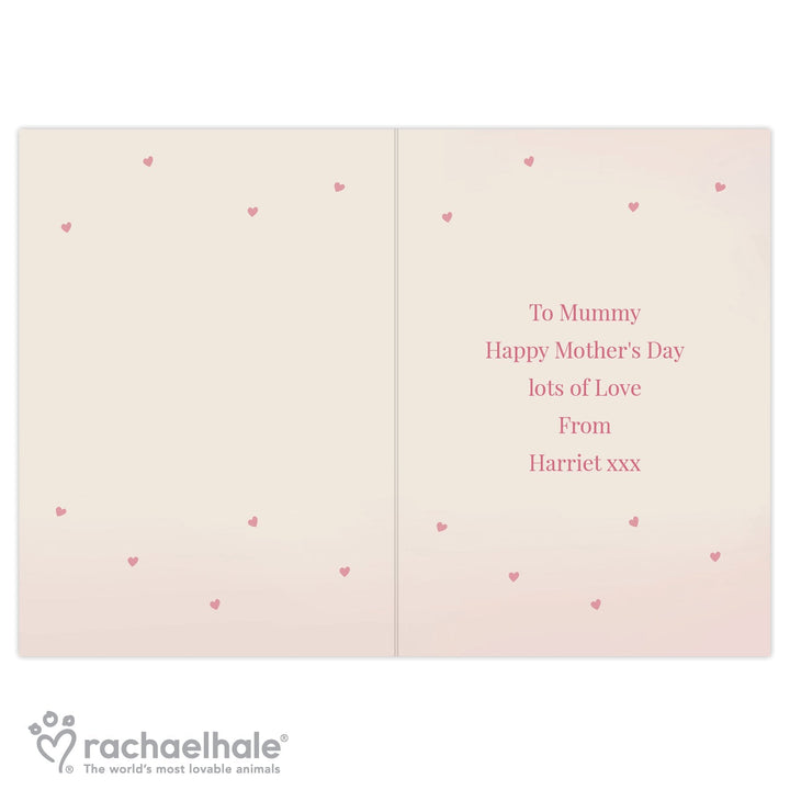 Personalised Rachael Hale Pink Puppy Card