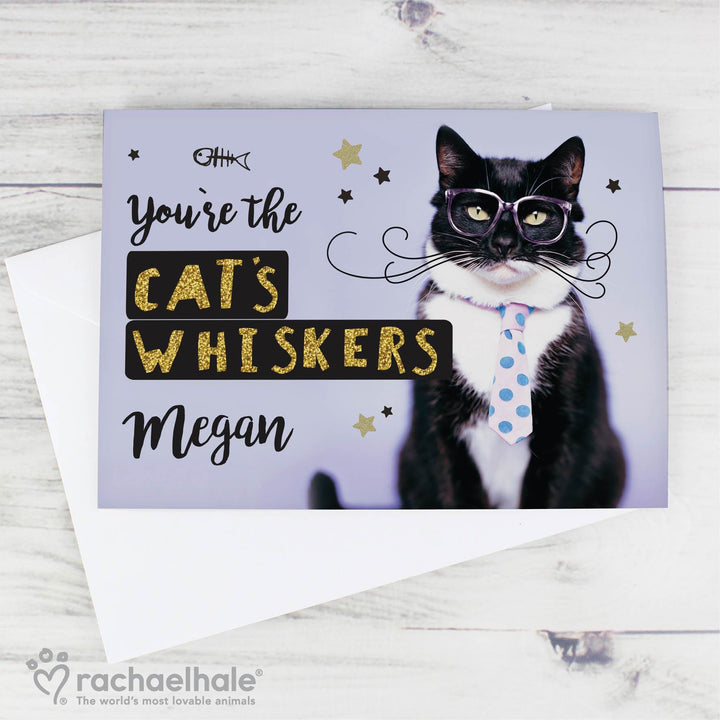 Personalised Rachael Hale Youre the Cats Whiskers Card
