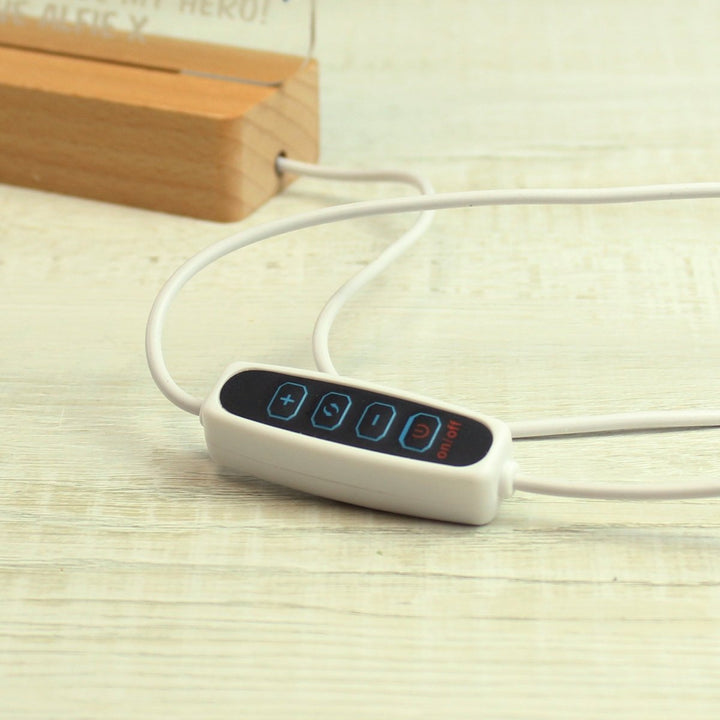 Personalised Robins Appear Wooden Based LED Light - Personalised LED Lights & Candles