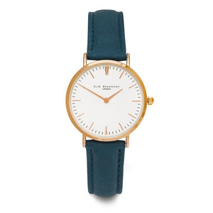 Personalised Small Elie Beaumont Oxford Blue Ladies Watch