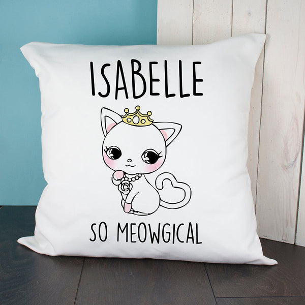 Personalised So Meowgical Cushion Cover