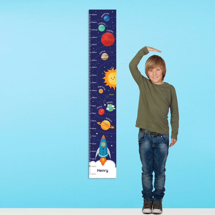 Personalised Solar System Height Chart