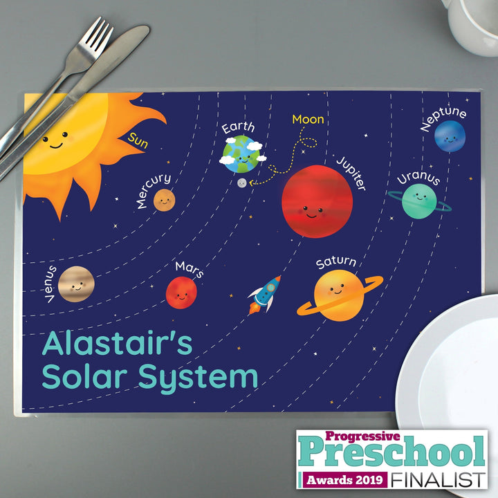 Personalised Solar System Placemat