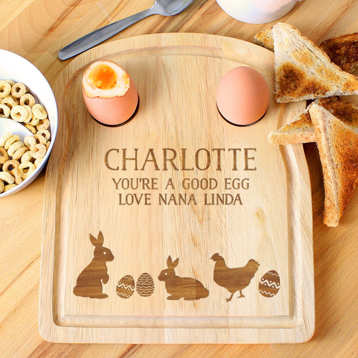 Personalised Spring Egg & Toast Board
