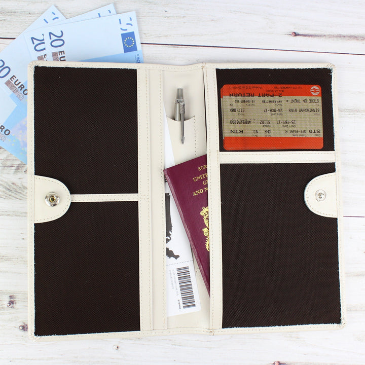Personalised Stamp Travel Document Holder