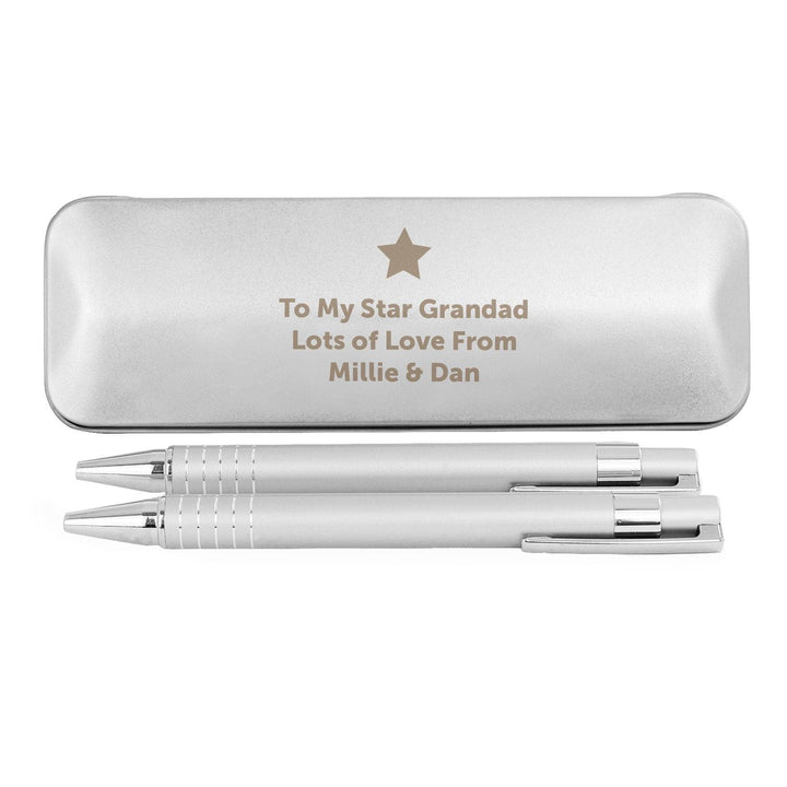 Personalised Star 2 Pen Box Set