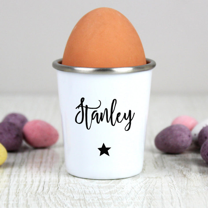 Personalised Star Name Only Egg Cup