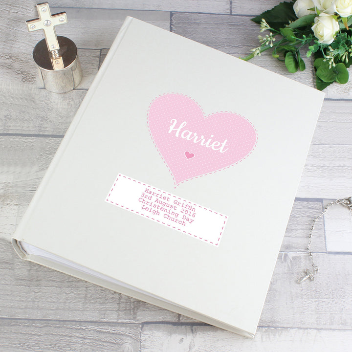 Personalised Stitch & Dot Baby Girl Album with Sleeves