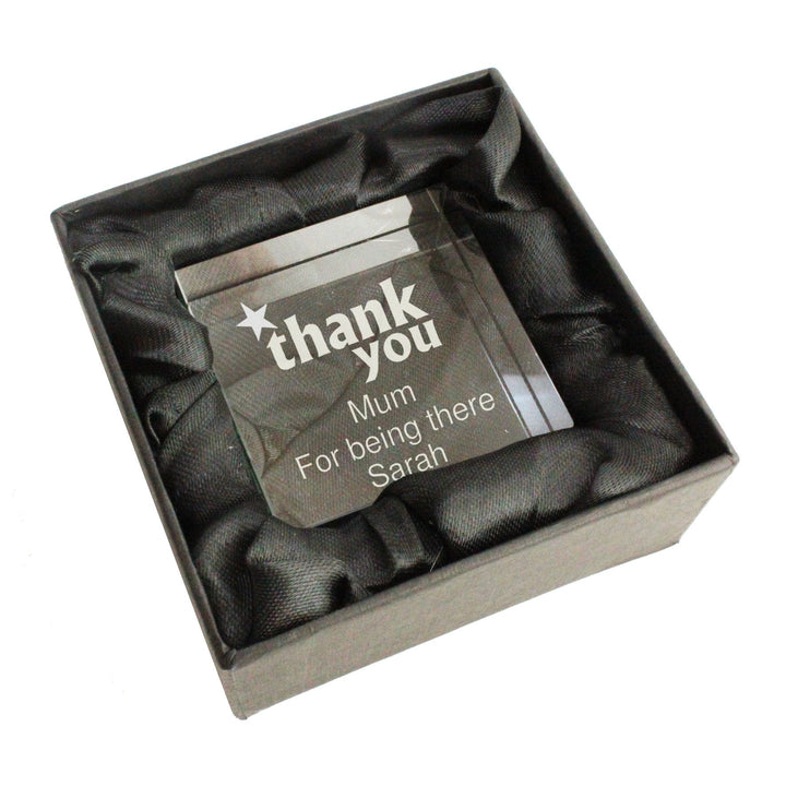Personalised Thank you Large Crystal Token