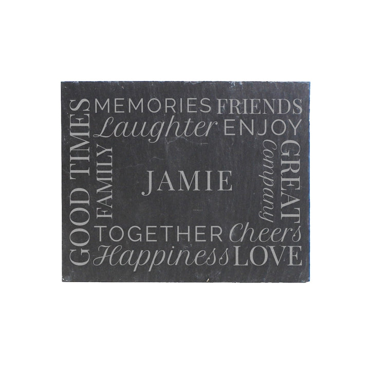 Personalised 'Together' Single Slate Coaster