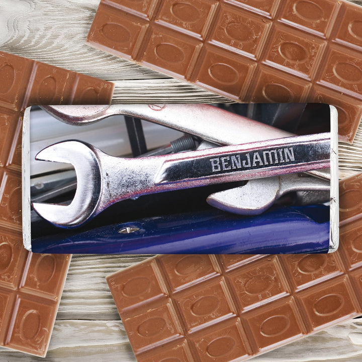 Personalised Tool Kit Milk Chocolate Bar