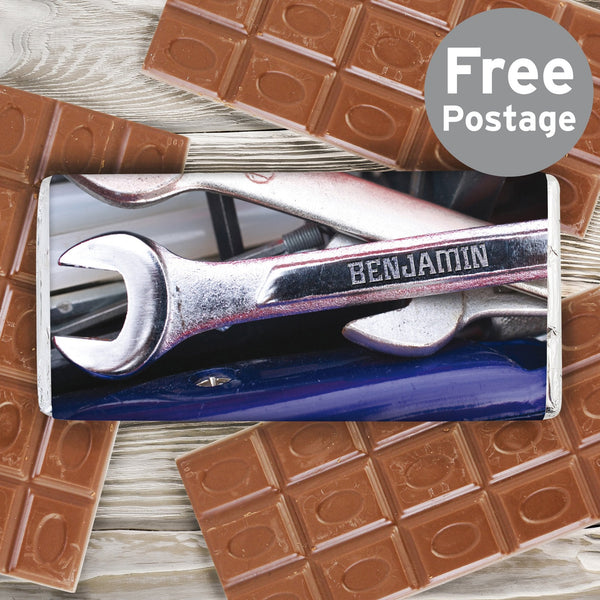 Personalised Tool Kit Milk Chocolate Bar