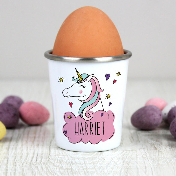 Personalised Unicorn Egg Cup