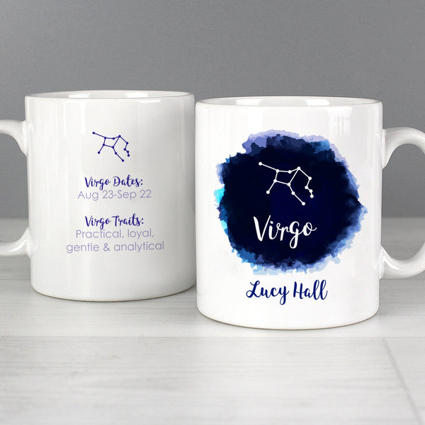 Personalised Virgo Zodiac Star Sign Mug (August 23rd - September 22nd)