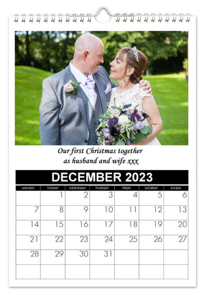 Personalised Wedding Photo Calendar