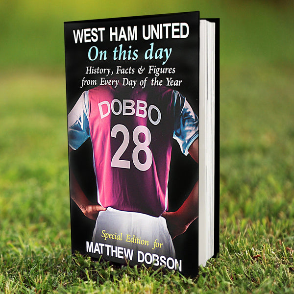 Personalised West Ham 'On This Day' Book