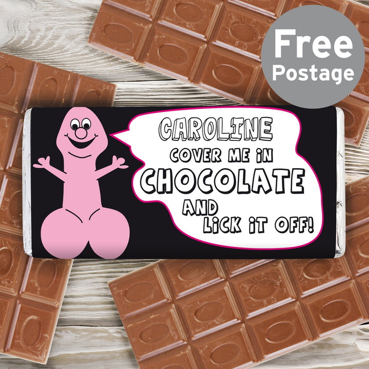 Personalised Willy Milk Chocolate Bar