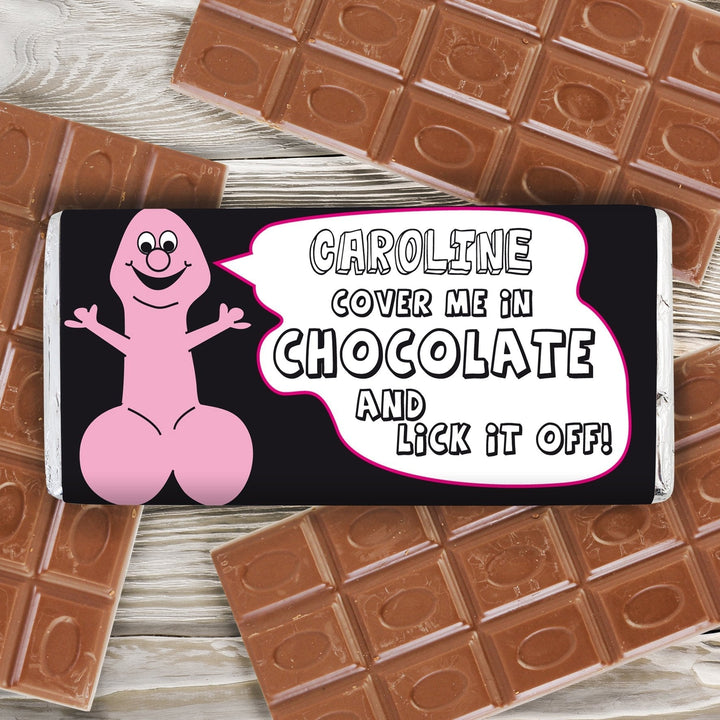 Personalised Willy Milk Chocolate Bar