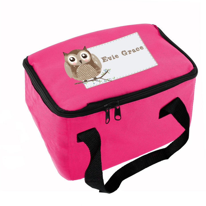 Personalised Woodland Owl Lunch Bag