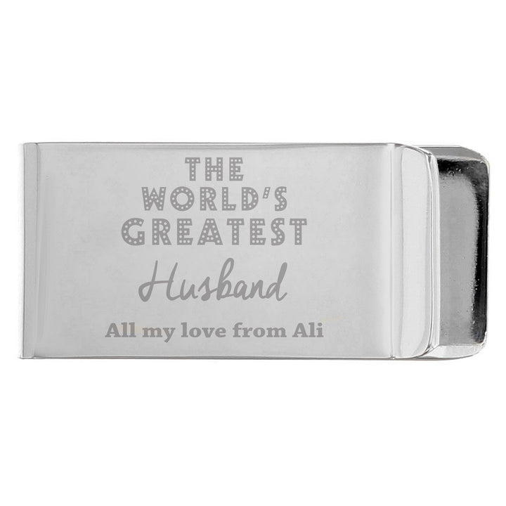 Personalised 'World's Greatest' Money Clip