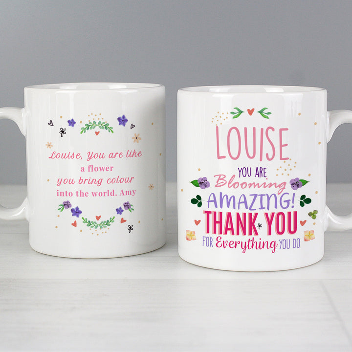 Personalised You Are Blooming Amazing Mug