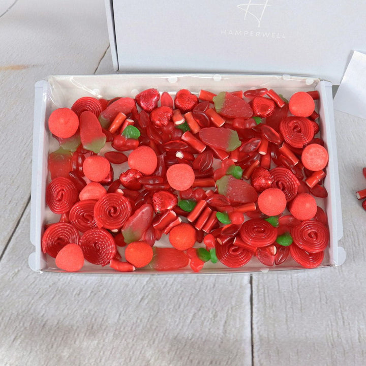 Red Pick N Mix Sweets Letterbox Gift Hamper