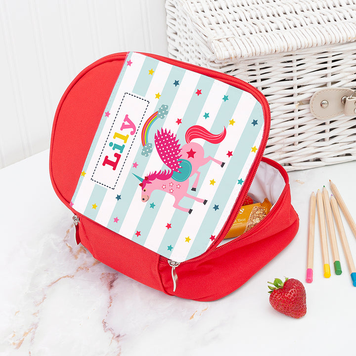 Personalised Girl's Unicorn Lunch Bag