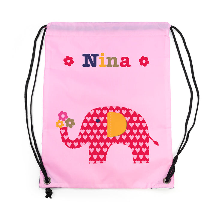 Personalised Girl's Classic Pink Waterproof Swim Bag