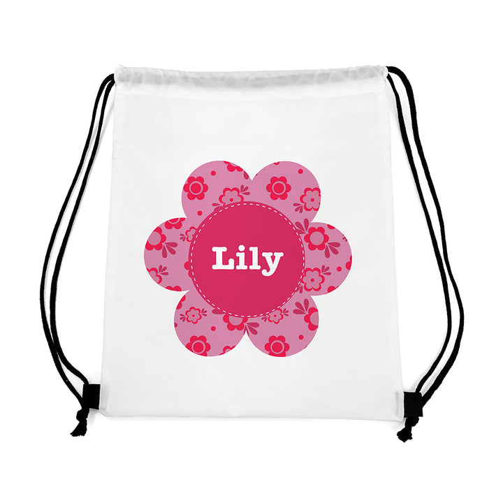 Personalised Flower Waterproof Swim Bag