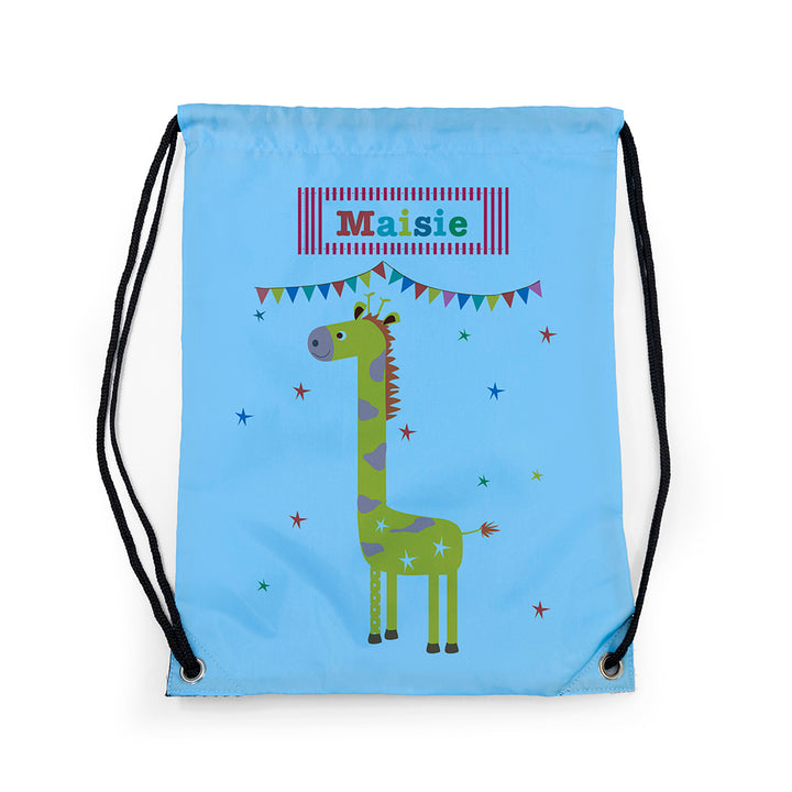 Personalised Children's Giraffe Waterproof Swim Bag