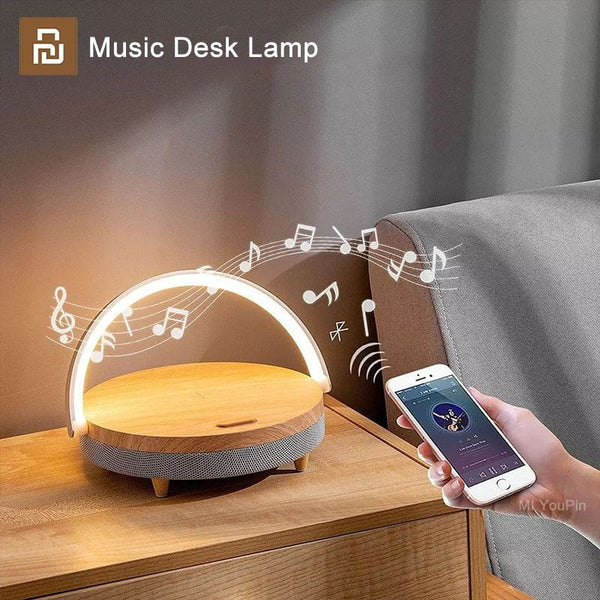 Wireless Mobile Phone Charging Music Desk Lamp With 5.0 Bluetooth Speaker