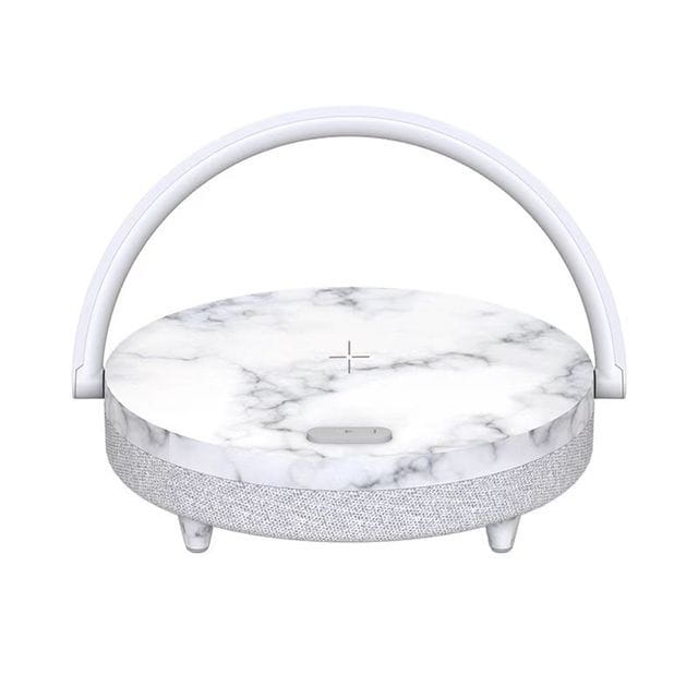 Wireless Mobile Phone Charging Music Desk Lamp With 5.0 Bluetooth Speaker Marbling