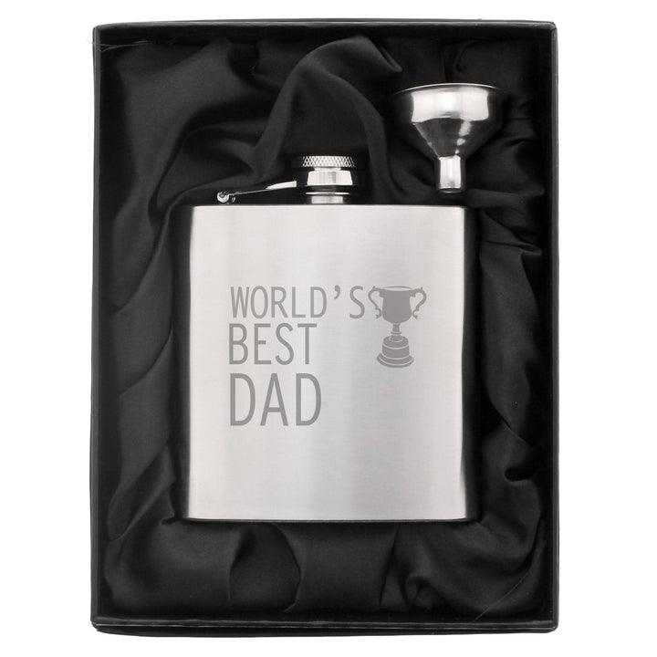 Worlds Best Dad Hip Flask