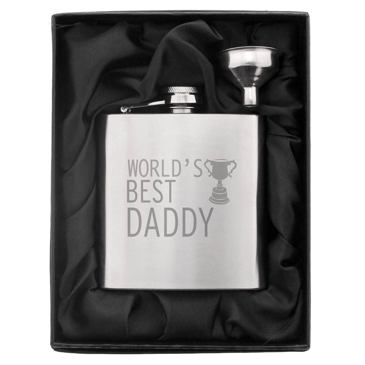 Worlds Best Daddy Hip Flask