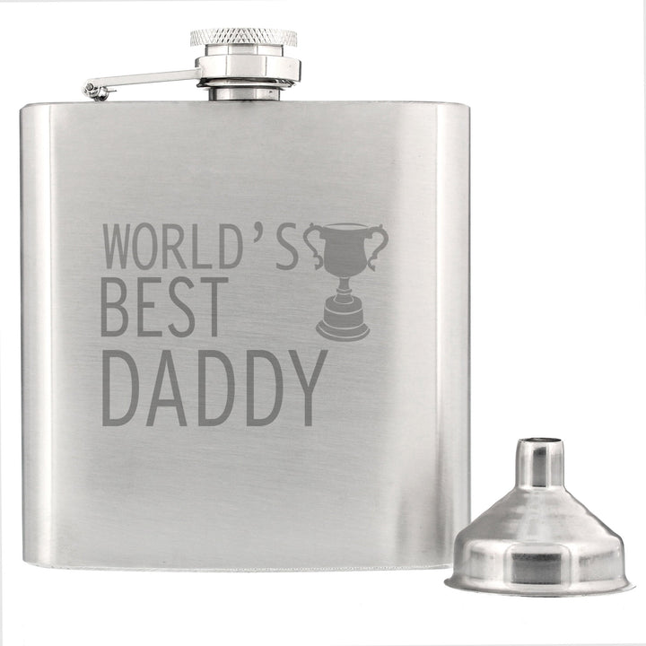 Worlds Best Daddy Hip Flask