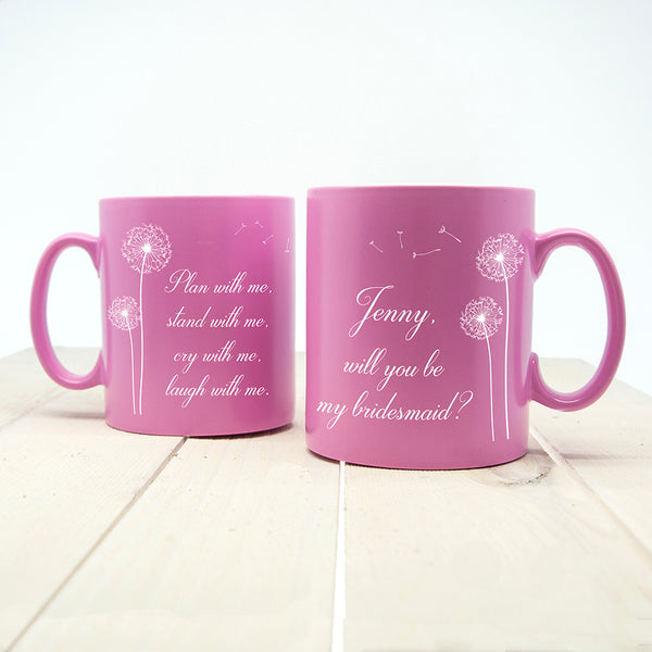 You and Me Personalised Bridesmaid Proposal Mug 