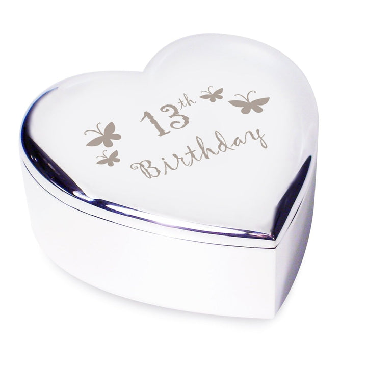 13th Butterflies Heart Trinket Box