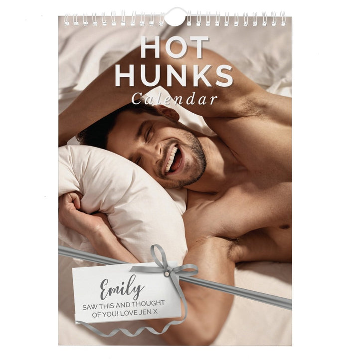 2024 Personalised Hot Hunks A4 Calendar