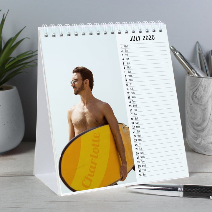 2024 Personalised Hot Hunks Desk Calendar