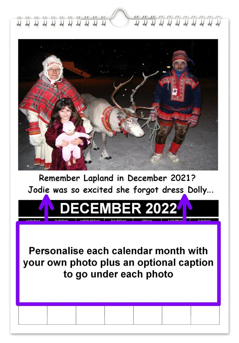2027 Personalised Photo Calendar