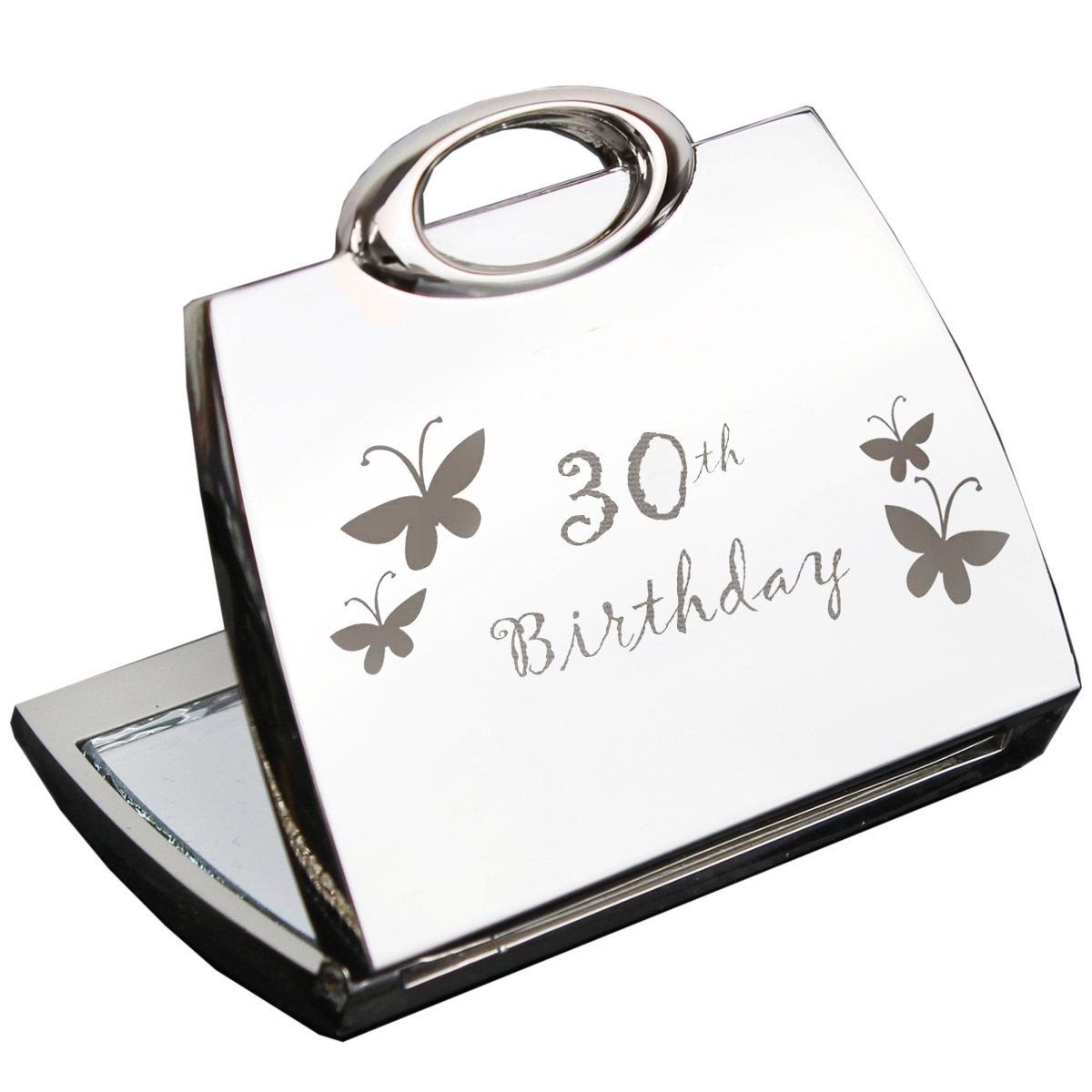 30th Butterfly Handbag Compact Mirror