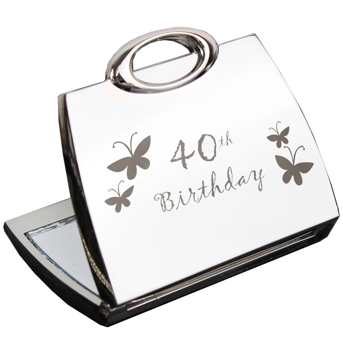 40th Butterfly Handbag Compact Mirror