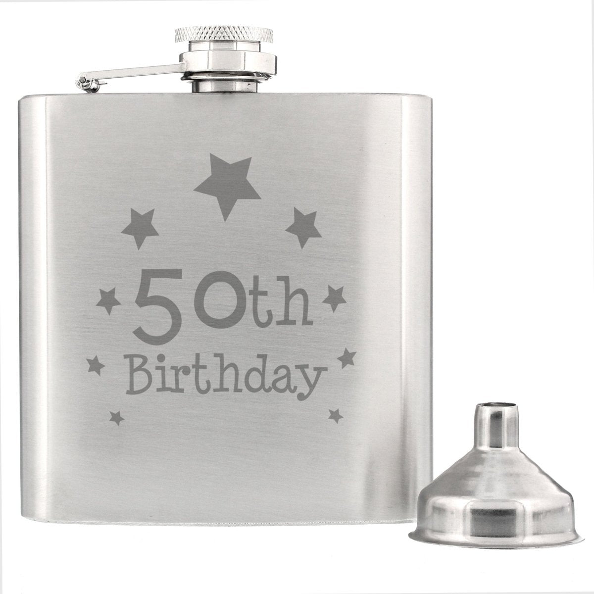 50th Birthday Hip Flask