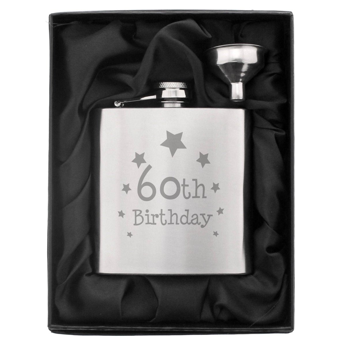 60th Birthday Hip Flask