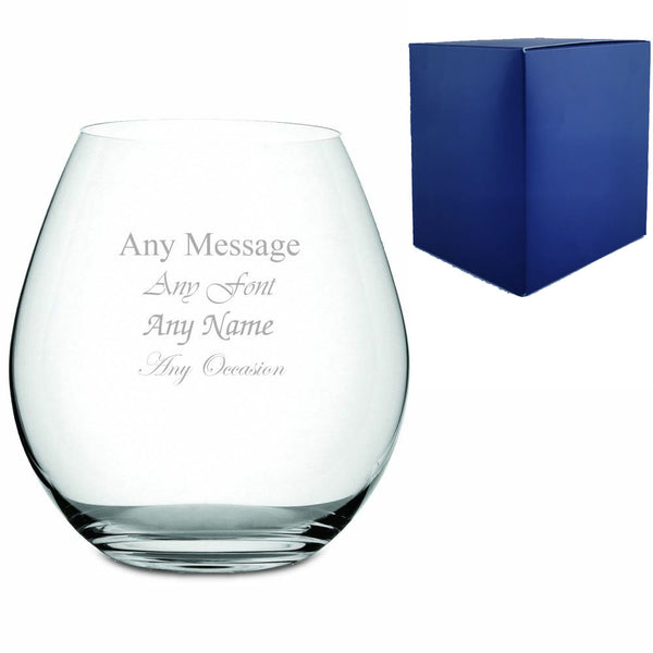 Engraved 24.5oz Large Stemless Wine Glass Image 1