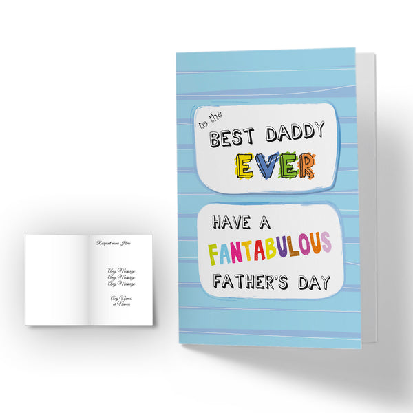 Personalised Happy Fathers Day Card - Fantabulous Image 1