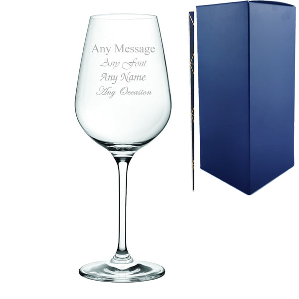 Engraved 15oz Invitation Wine Glass with Gift Box Image 1