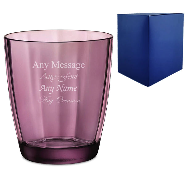 Engraved 300ml Purple Pulsar Whisky Glass With Gift Box Image 1