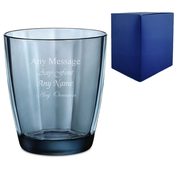 Engraved 300ml Blue Pulsar Whisky Glass With Gift Box Image 1